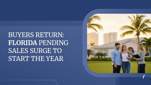 Buyers Return: Florida Pending Sales Surge to Start the Year
