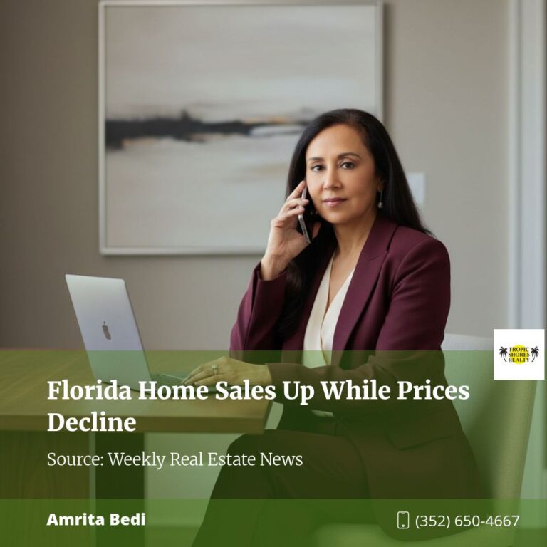 Florida Home Sales Up While Prices Decline