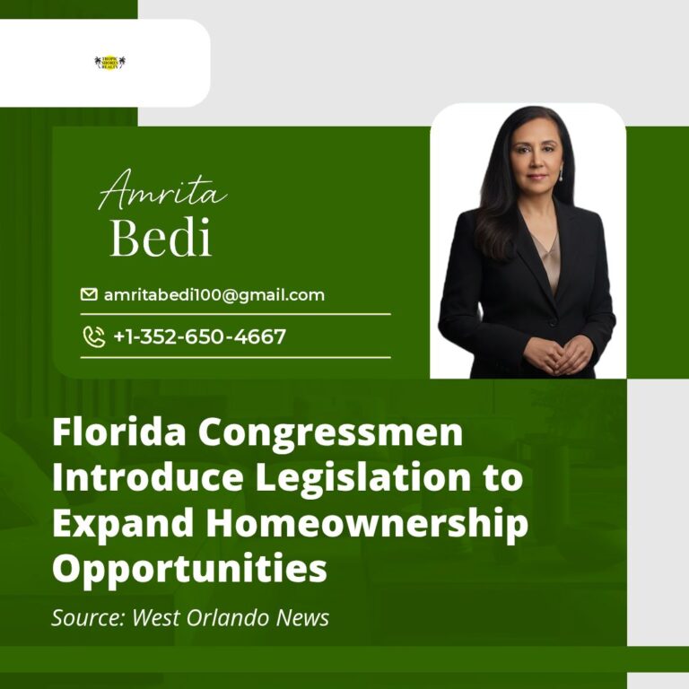 Florida Congressmen Introduce Legislation to Expand Homeownership Opportunities