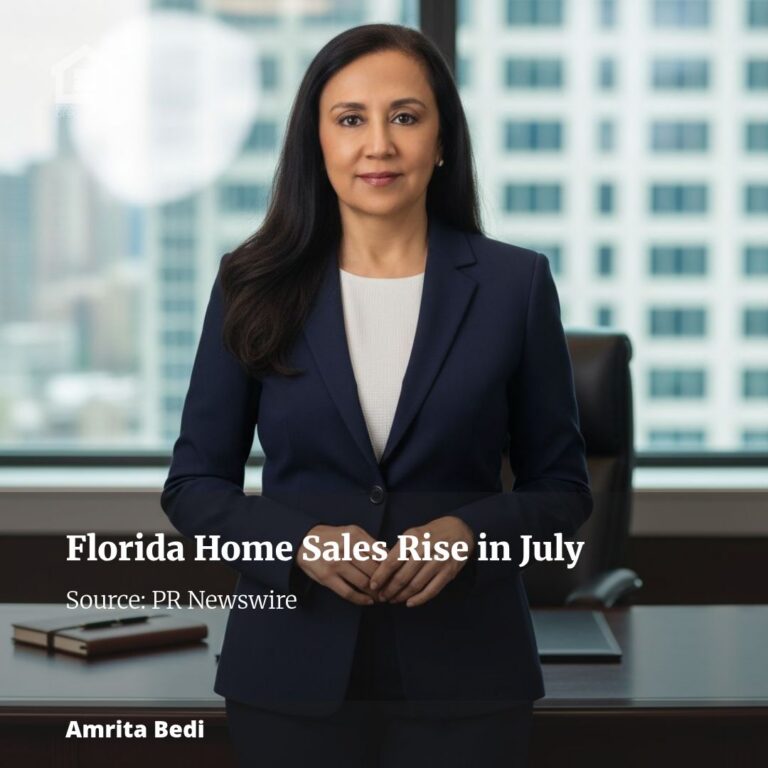 Fla.’s Housing Market: Closed Sales and New Pending Sales Rise in July