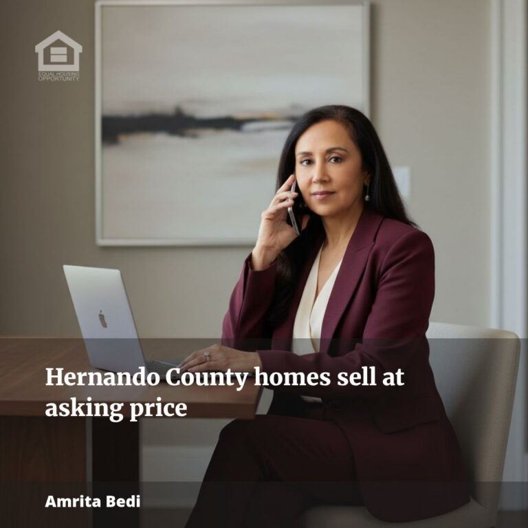 Homes Selling Closer to Asking Price in Hernando County